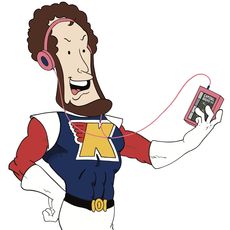 Kremmen listening to the radio